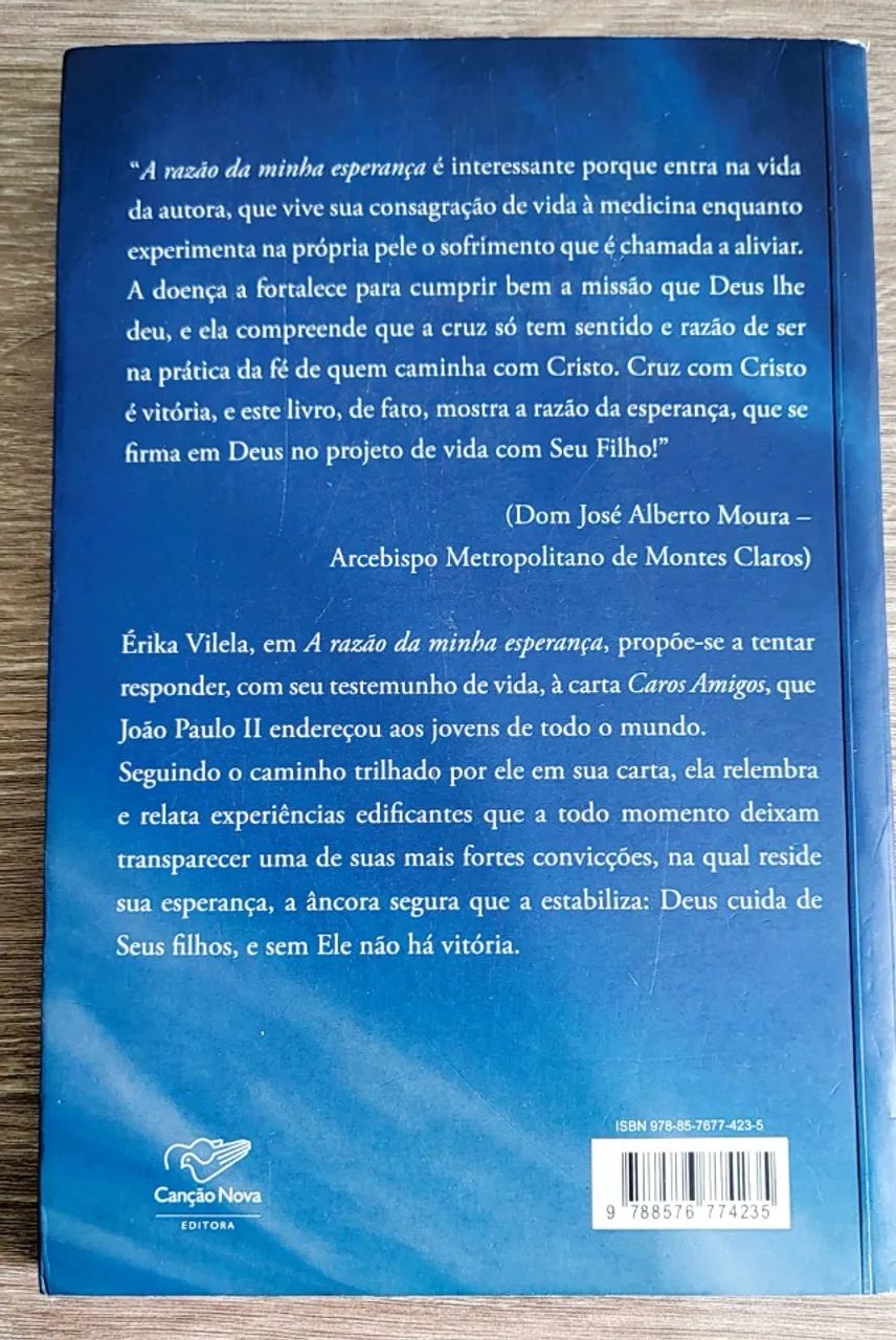 Livro A Razão da Minha Esperança - Érika Vilela - Foto 2