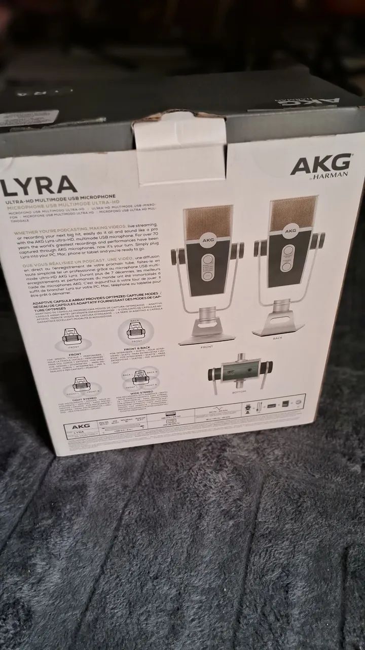 Microfone AKG Lyra USB Ultra-HD Multimodo - Foto 2