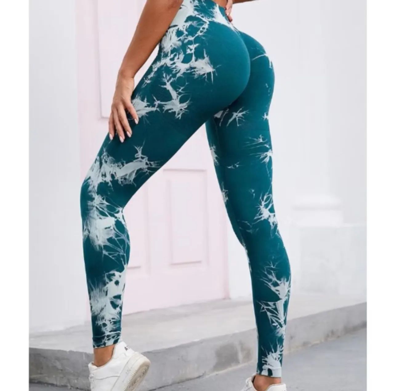 Legging Verde Tie Dye - Tamanho P