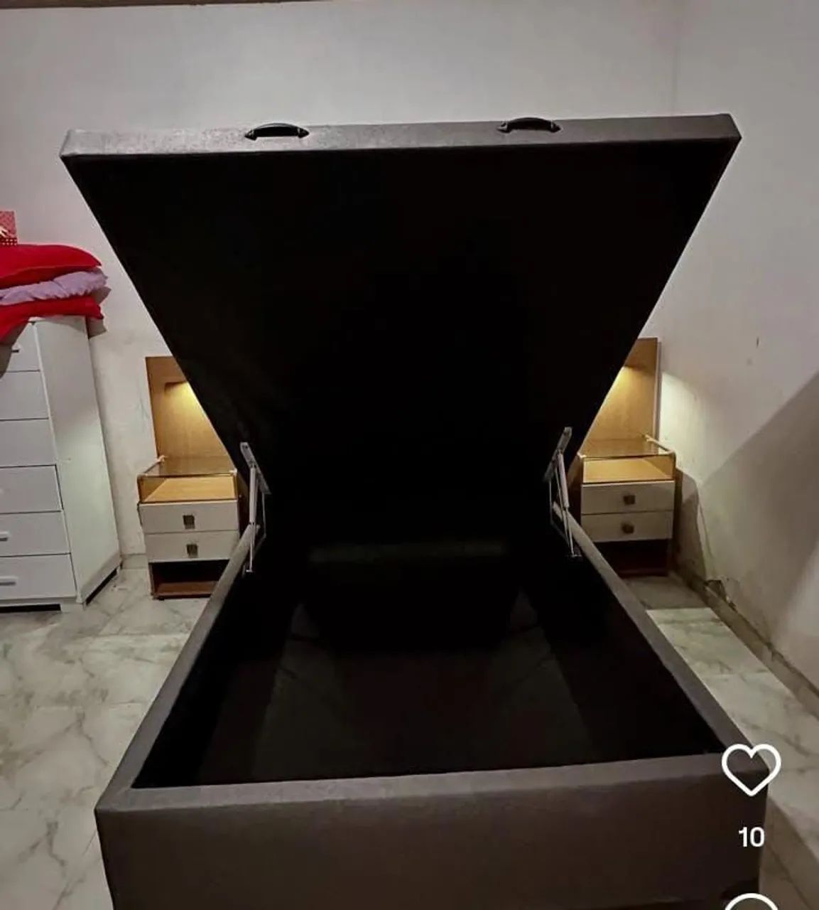 MARAVILHOSA BASE BAÚ CASAL REFORÇADA 