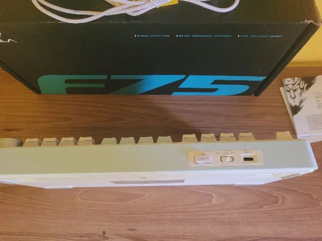 TECLADO MECÂNICO AULA F75 + KEYCAPS HYPERX PUDDING - Foto 3