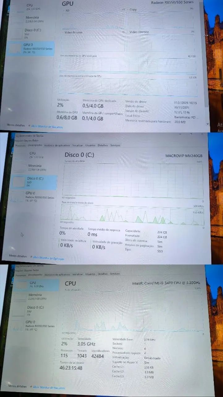 CPU Desktop i5 com AMD Rx550 - Foto 4