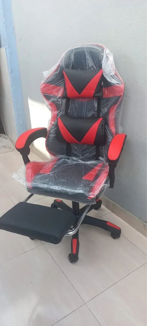 Cadeira Gamer Ergonômica Com Apoio para Pés - Nova na caixa - Foto 4