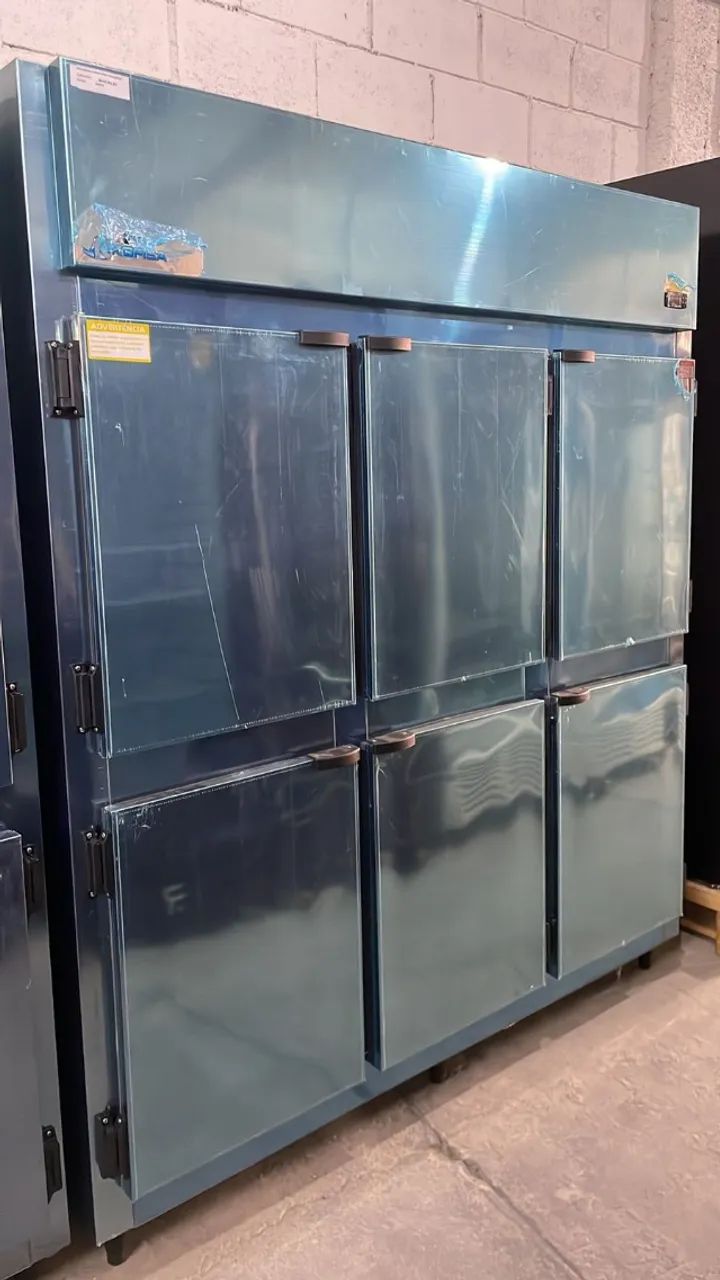 Mini câmara refrigerada 6 porta inox (Ester) 
