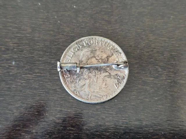 4 Pins / Bottons / Broches Moedas Antigas Portugal. Souvenir - Foto 3