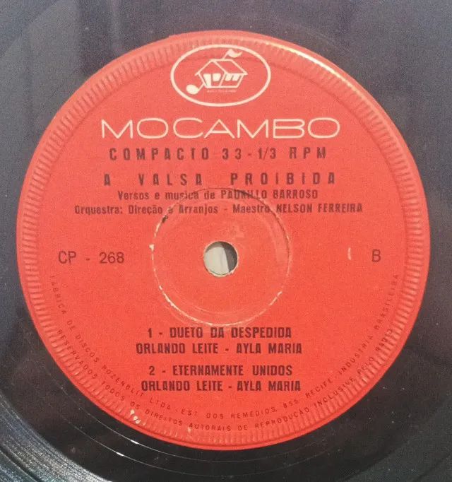 Ayla Maria e Orlando Leite - Compacto Duplo vinil 7" - A valsa Proibida Rarissimo - Foto 4