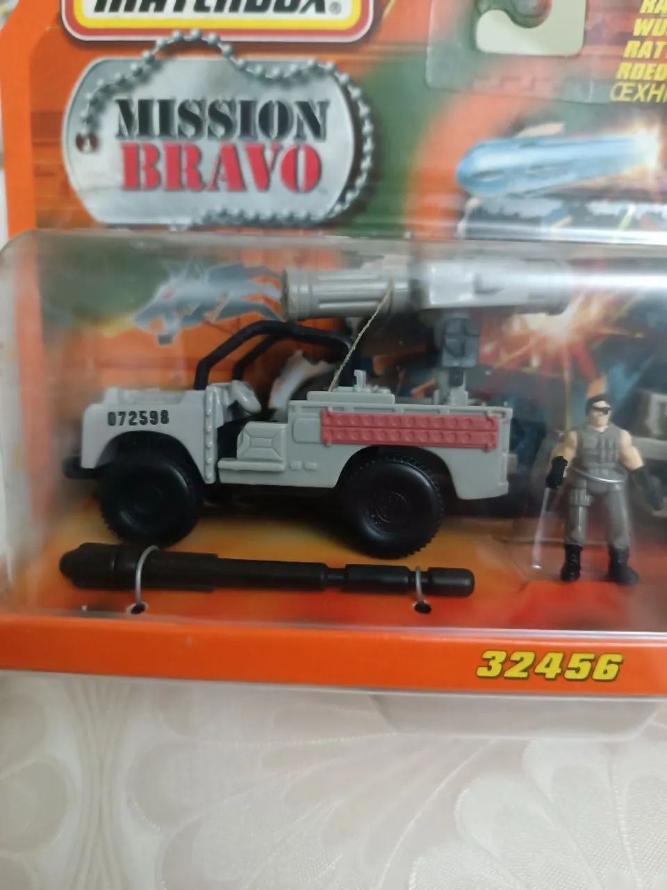 Set de Figuras de Ação - Matchbox, Linha Mission Bravo, Desert Rat (Rato do Deserto) - Foto 2