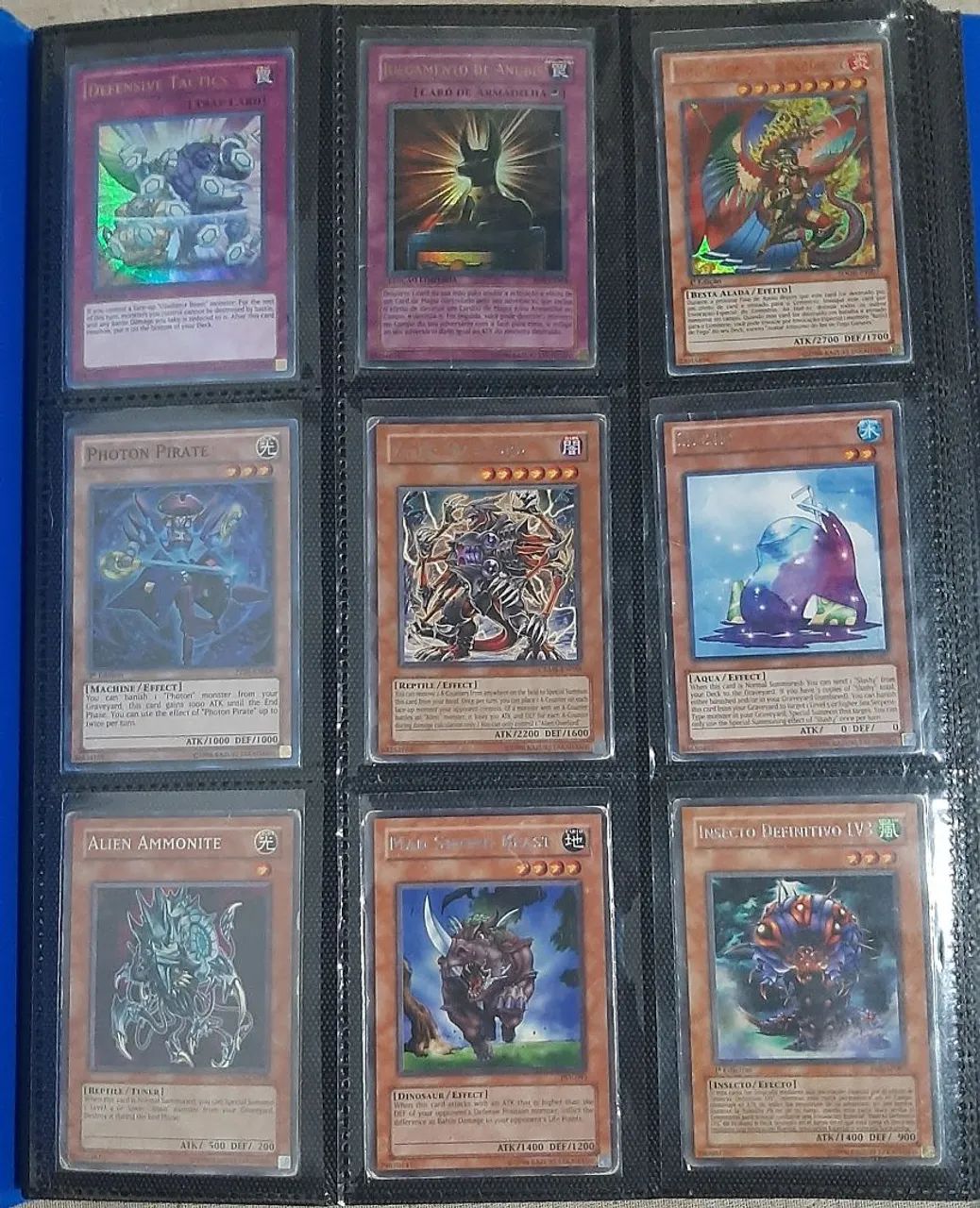 Cartas de yu-gi-oh pasta com 266 cartas de yu-gi-oh originais