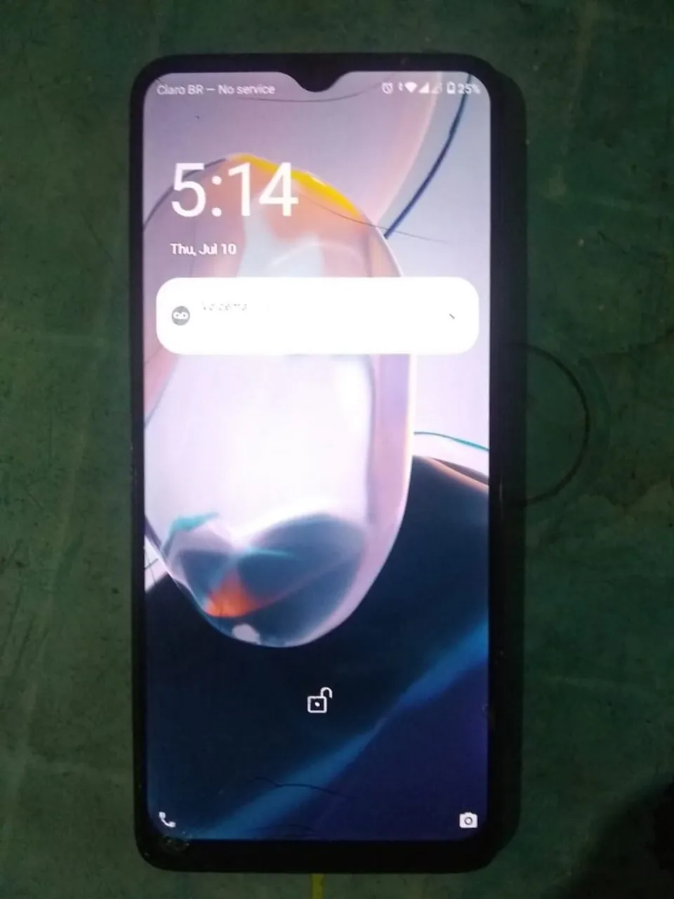 Celular moto E22 top