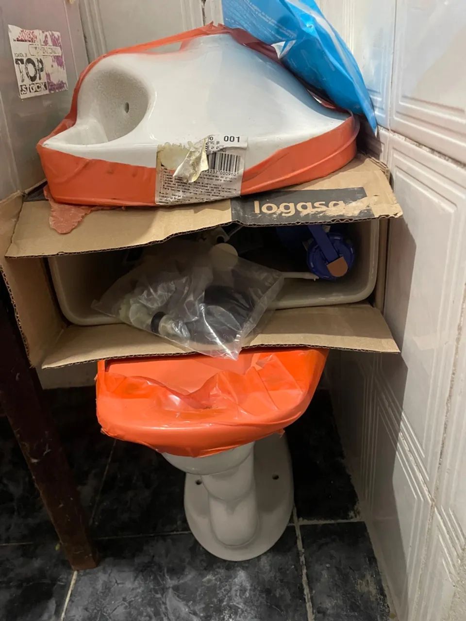 Vaso, pia e descarga kit completo