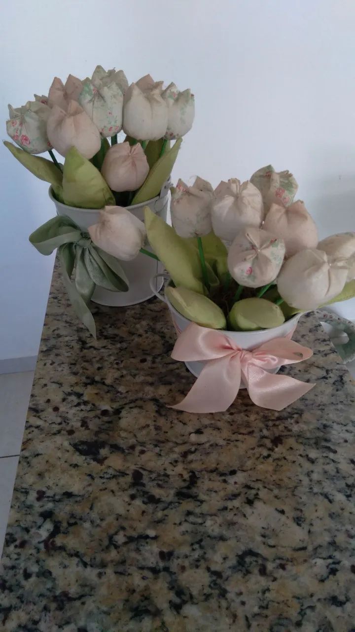 Flores de tecido para decoração