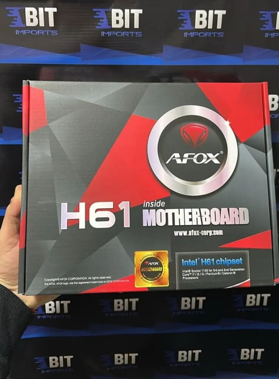 Placa Mãe 1155 | AFOX | H61 | Nova Lacrada | Garantia