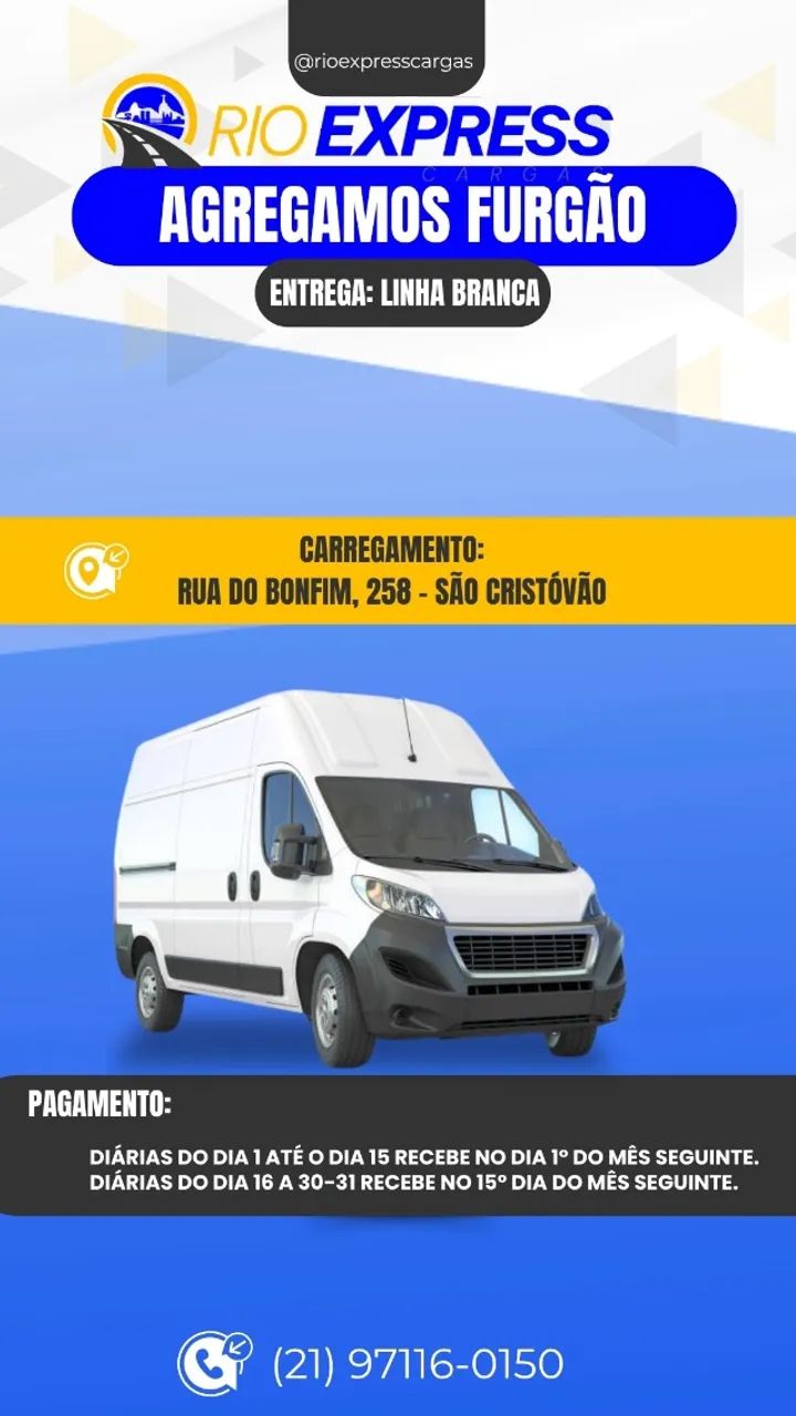 EMPRESA RIO EXPRESS CARGAS AGREGA  CAMINHÃO / BONGO / VAN FURGÃO /FIORINO  - Foto 2