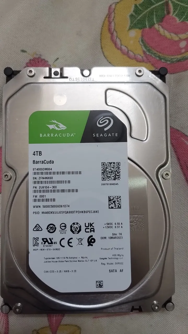 HD Seagate Barracuda 4TB