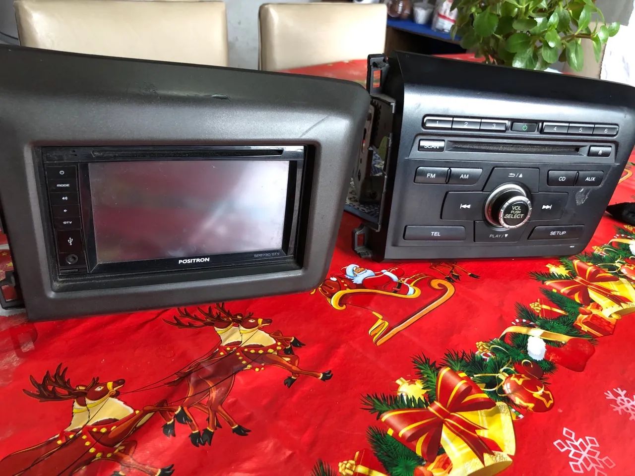 Som automotivo Positron 2 Din com tela + rádio civic original 