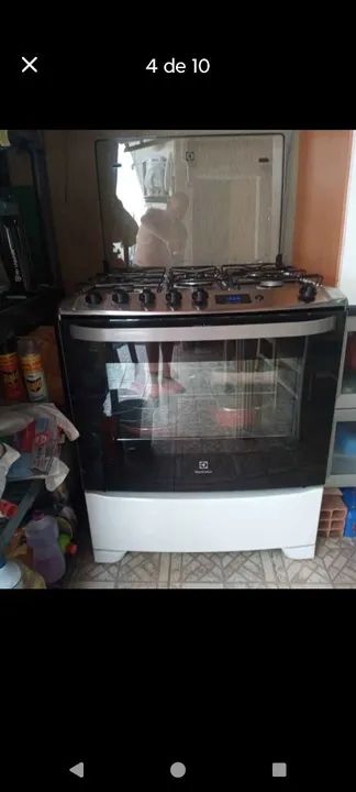 Fogão Eletrolux, com timer e corta gás segurança para suas crianças 