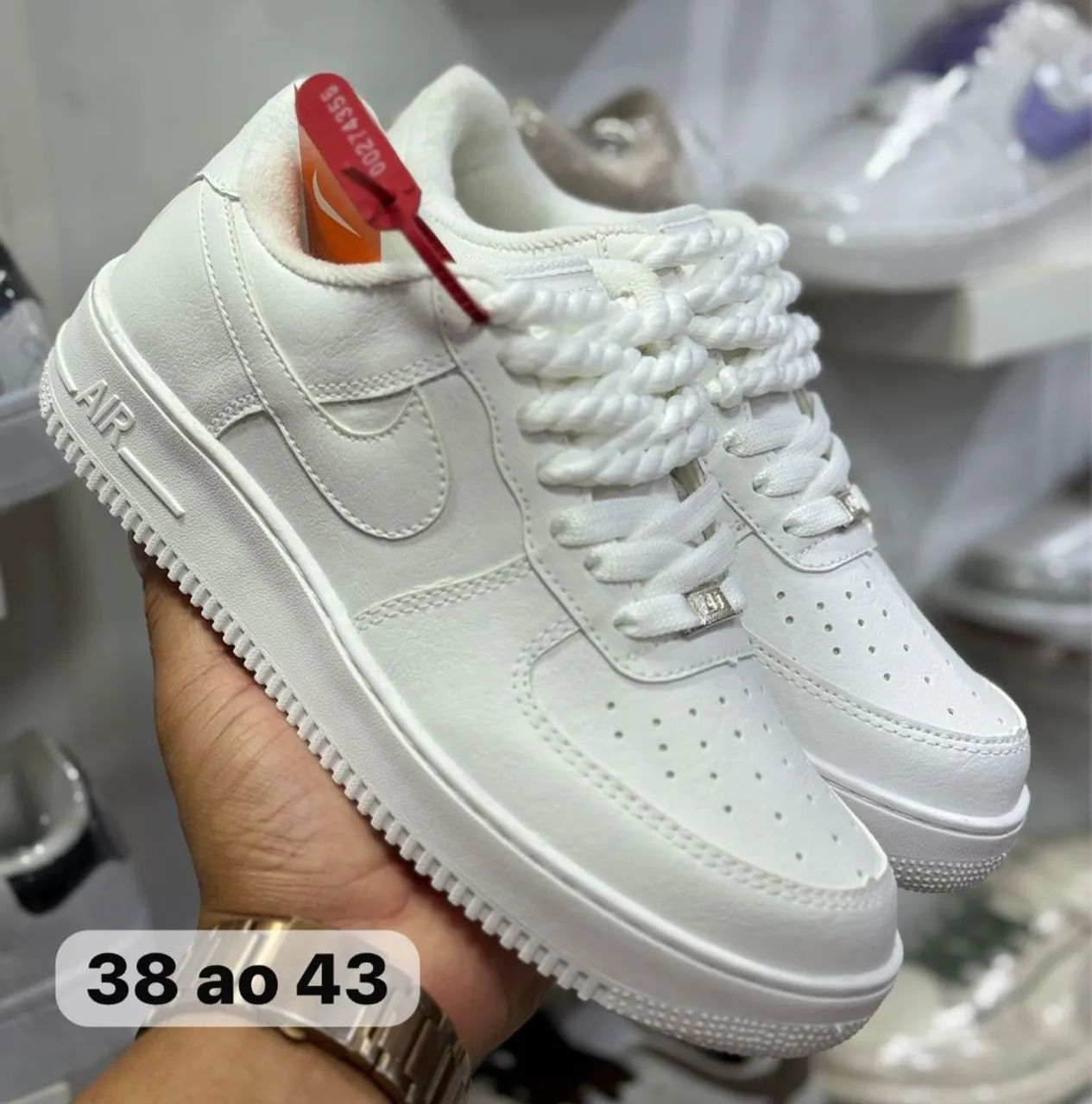 Tênis Nike Air Force 1 Branco - Premium 