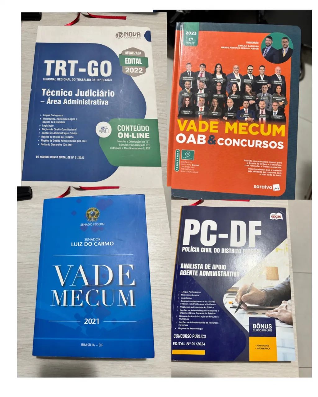 Livros para concurso e Direito