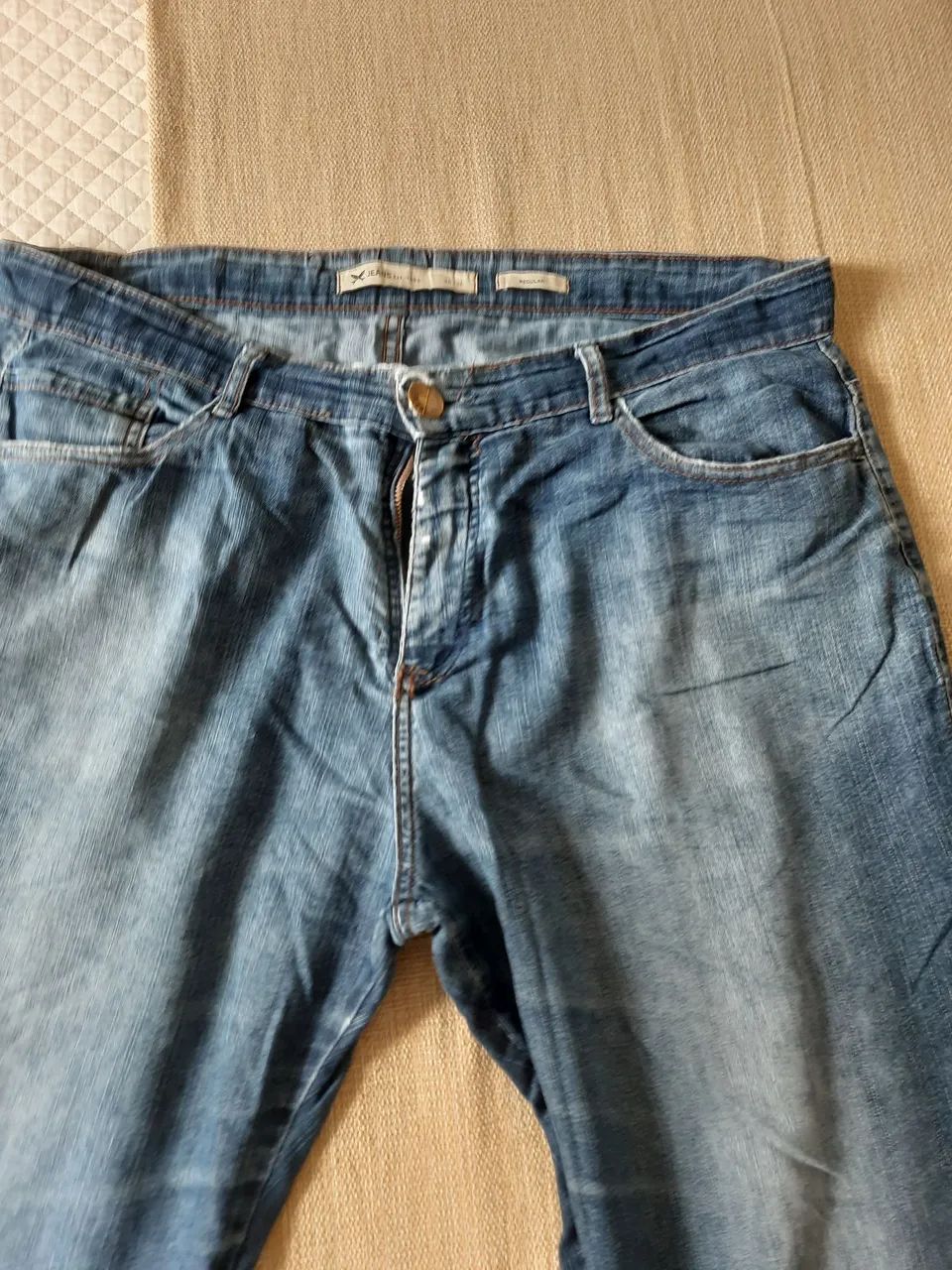 Calça jeans Hering 46 bom estado  - Foto 2