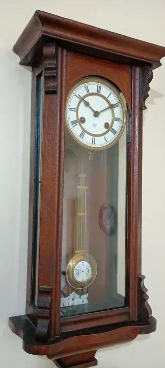 Antigo e Refinado Relógio de Parede Junghans. Ano Aproximado: 1880 - Foto 2