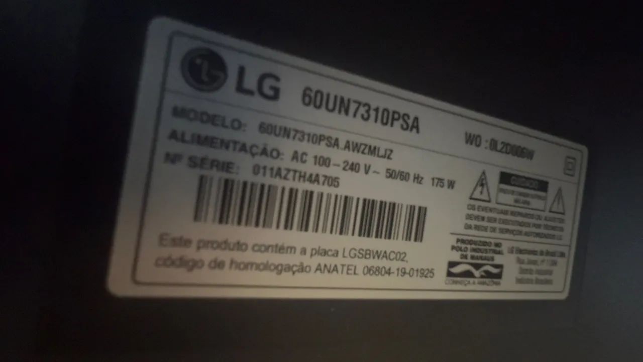 Smart TV LG 60 *COM DEFEITO* - Foto 2