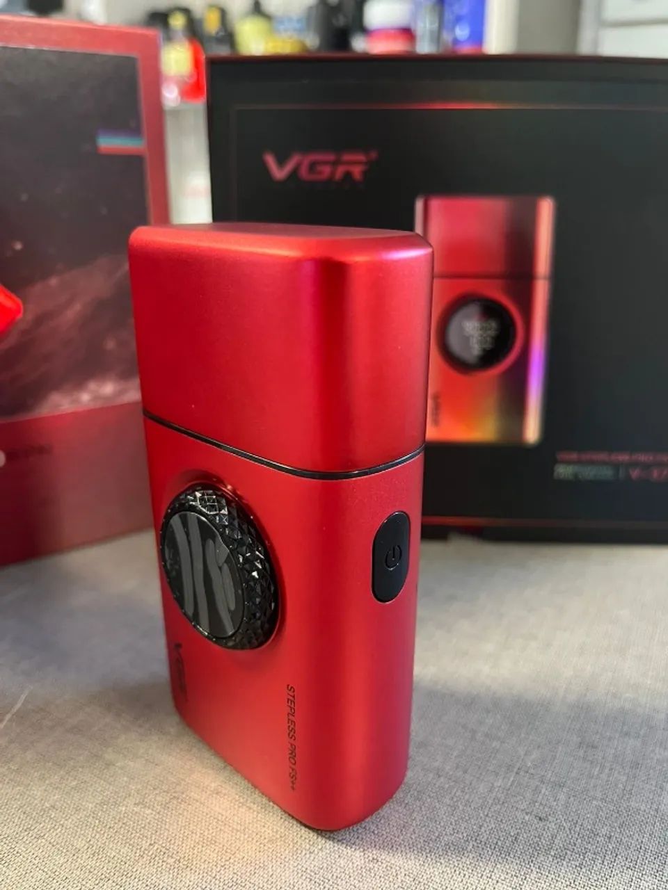 Maquina Shaver VGR V377 Vermelha - Foto 3