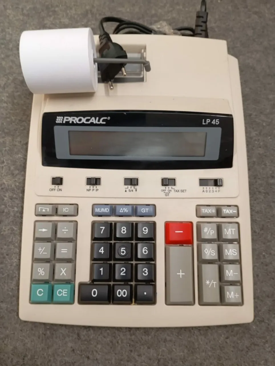 Calculadora PROCALC LP 45 com bobina de impressão