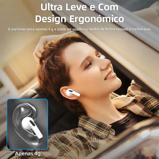 Fone De Ouvido Sem Fio Bluetooth 5.3 Compatível iPhone Android - Foto 2