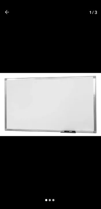 QUADRO BRANCO ESCOLAR 120 X 300 COM APARADOR DE CANETA E APAGADOR - Foto 2