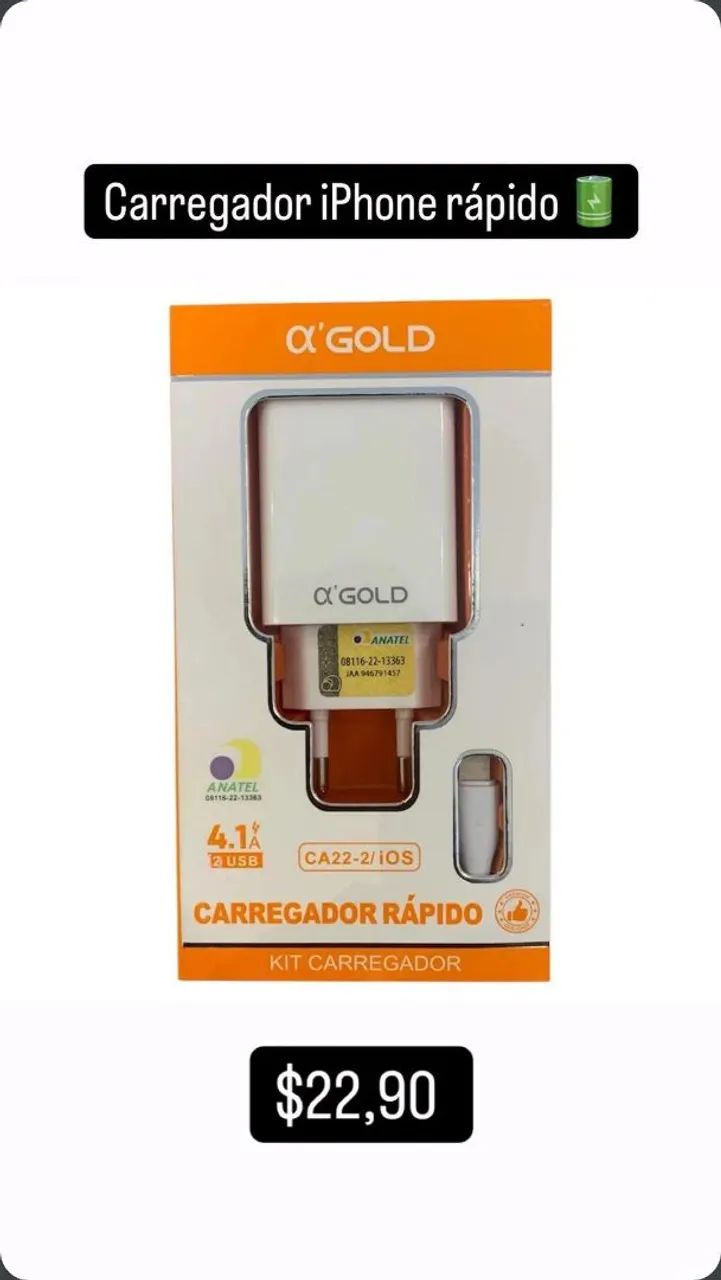 Carregador Rápido / cabos  - Foto 5