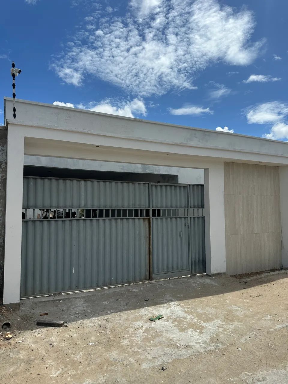 Portão em aço galvanizado 4,55x1,95