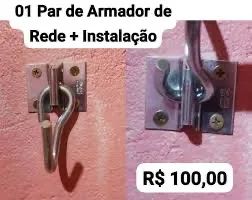 INSTALAÇÃO ARMADOR REDE PARAFUSAR