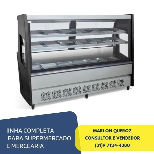 Balcão de Carne Avícola 2M Preto Polar