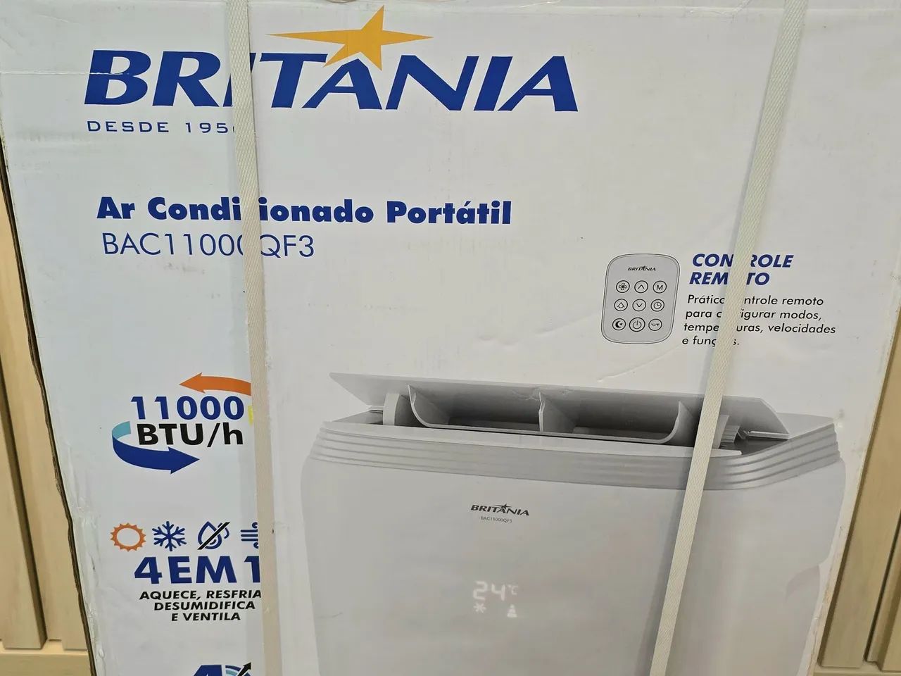 Ar Condicionado Portátil Britânia 11.000 BTUs - Quente/Frio - 127V - Foto 2