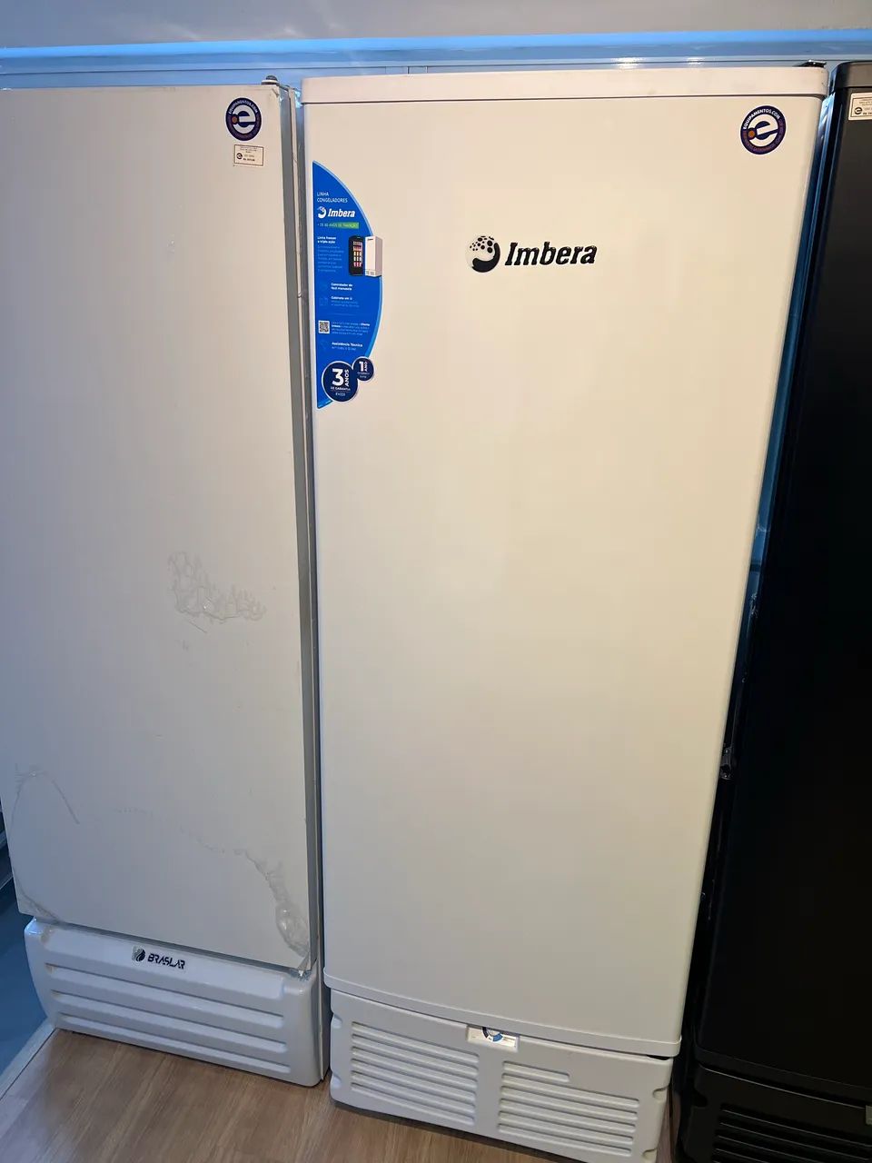 Freezer branco 560 litros com 3 anos de garantia tripla função 
