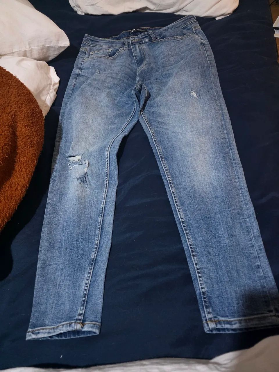 Calça clara Zara tam 44 - Foto 2