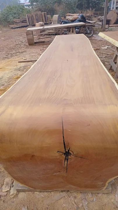 Mesa de madeira maciça de demolição - Foto 6