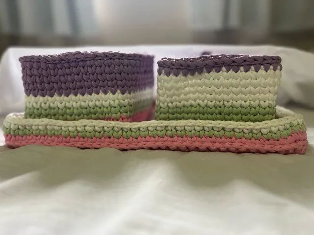KIT Higiene Bebê em chochê - Foto 4