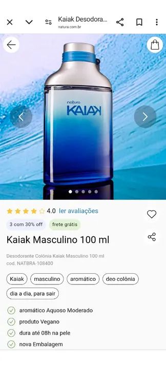 Promoção Natura Kaiak: 50% de desconto! - Foto 2