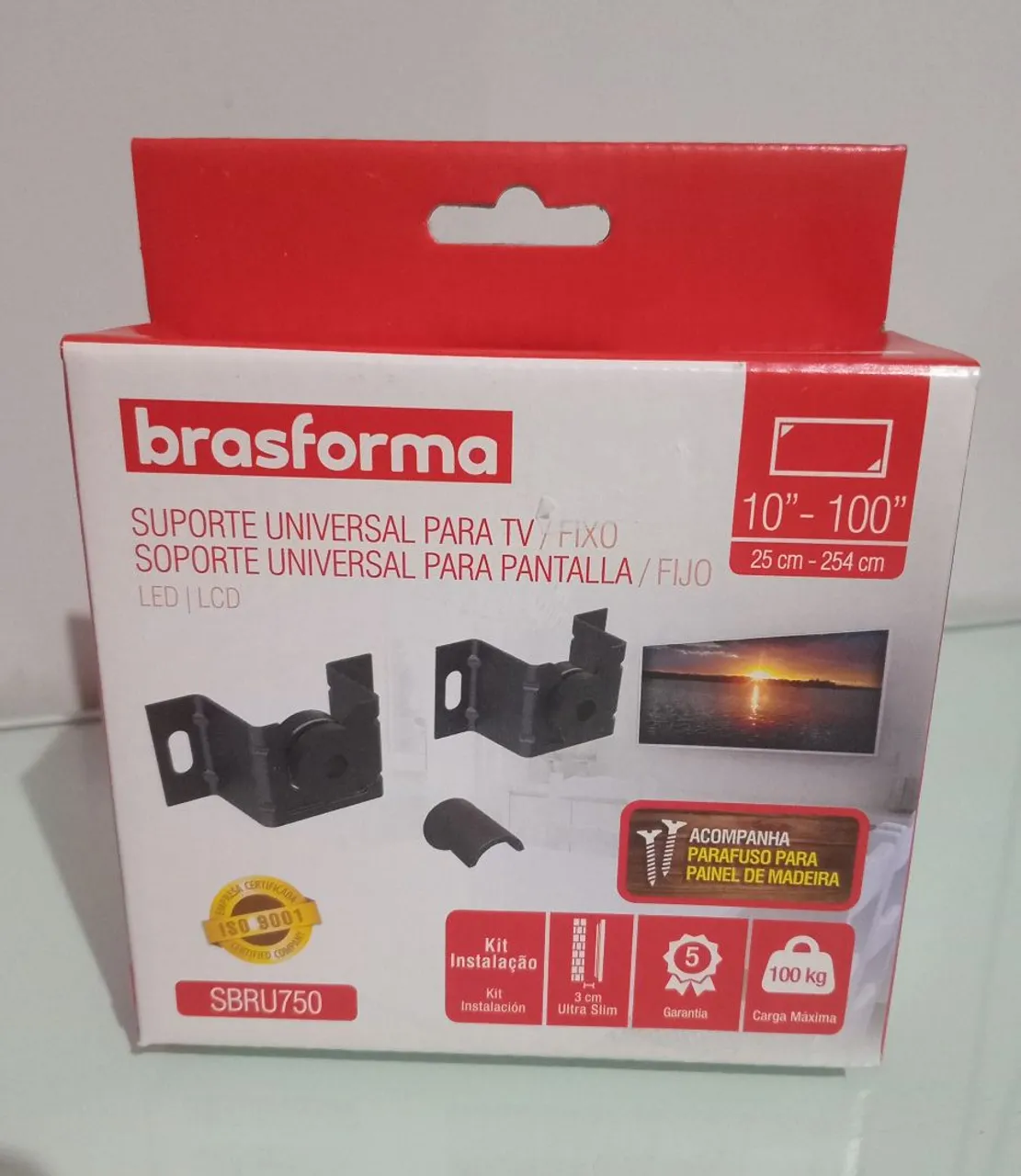 Suporte de TV fixo e articulado entregue e já instalado
