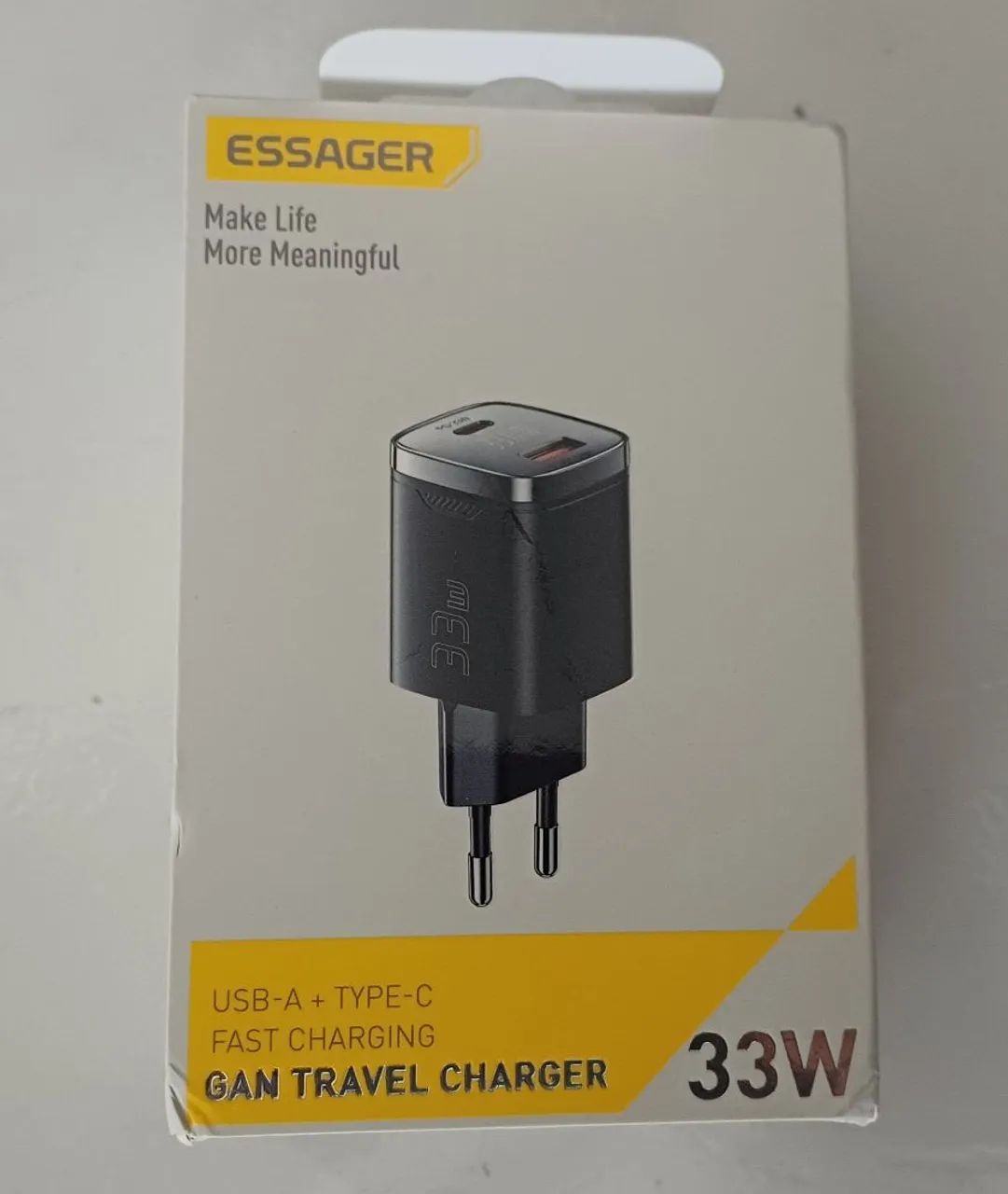Carregador Essager 33W USB-A + Type-C