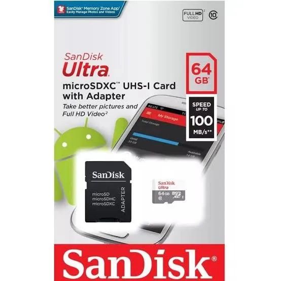 Cartão de memória 64 gigas 