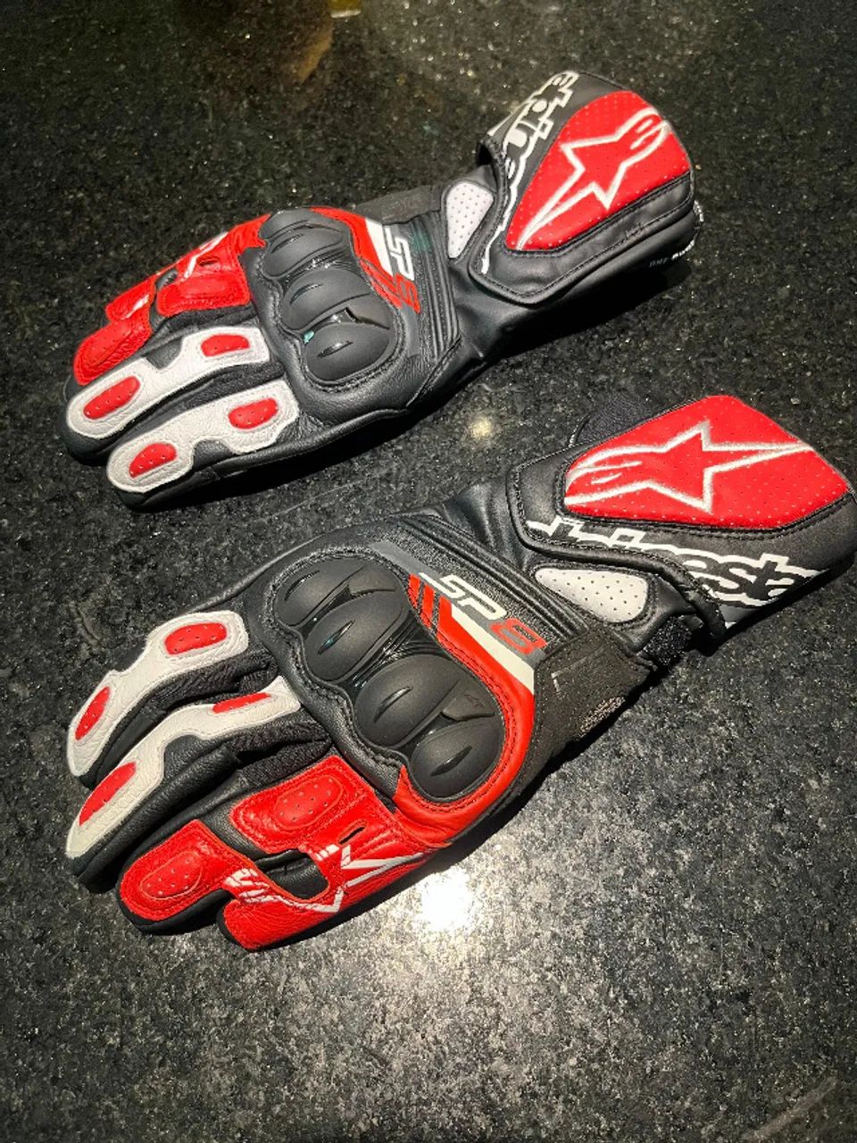 Luva Alpinestars Couro Sp-8 V3 - Foto 5