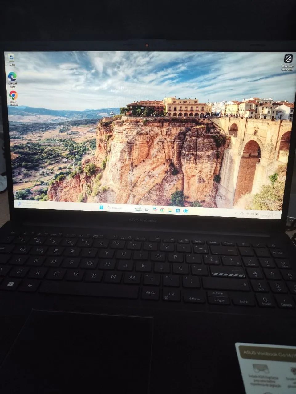 Notebook Asus Ryzen 5 novo com caixa