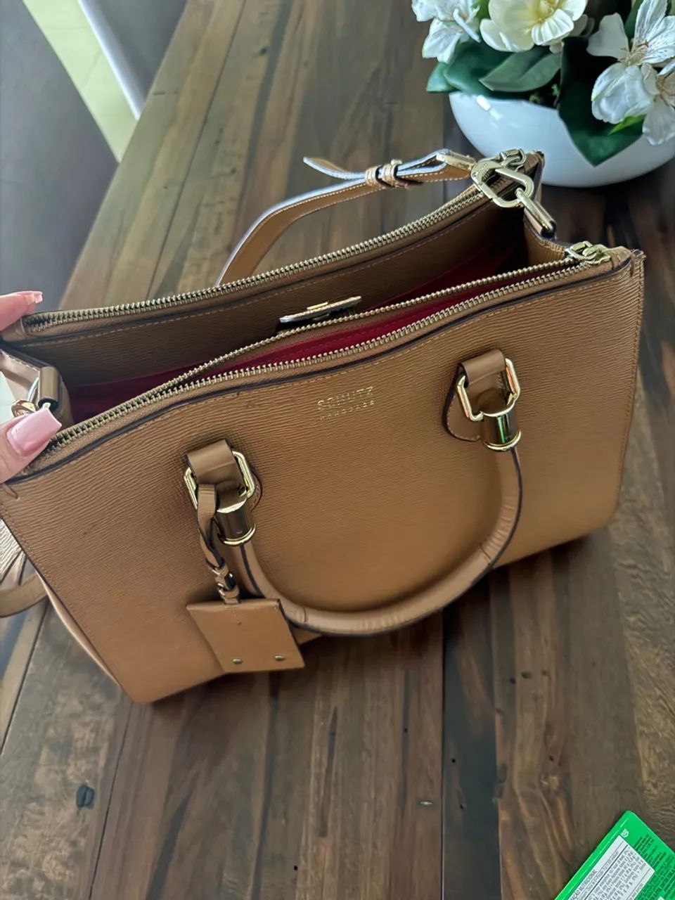 Bolsa Schutz Handbags Original - Marrom - Foto 4