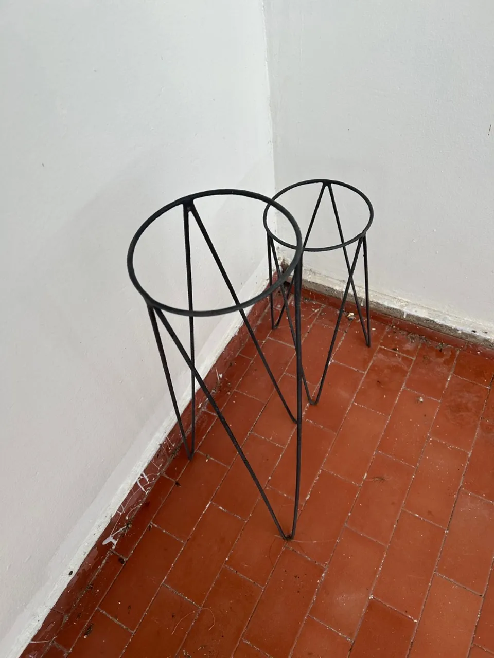 Suportes de plantas de metal para decoração