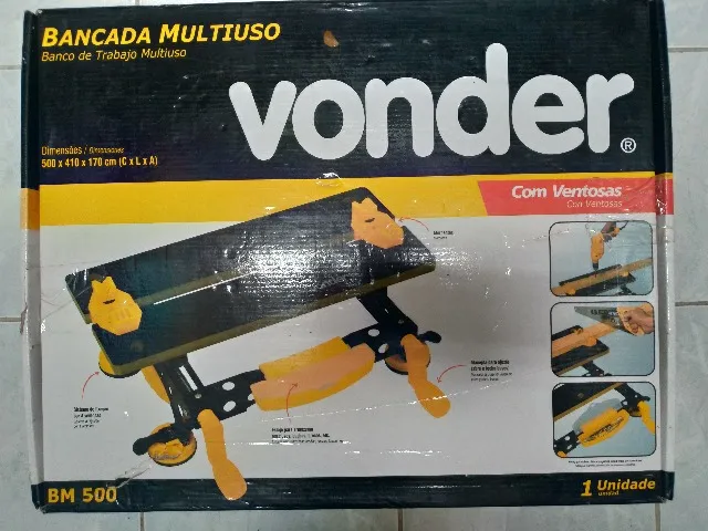 Bancada Vonder BM500 com ventosas