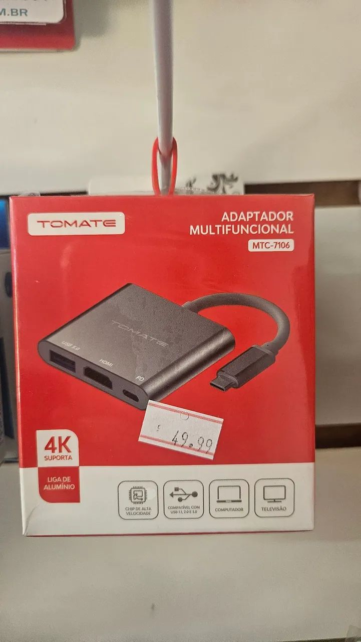 Adaptador Tipo C compatível com. USB  3.0 E HDMI PD