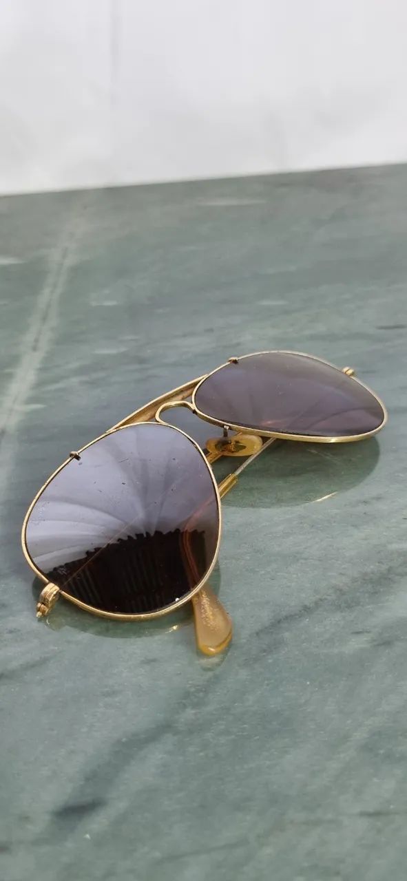 Ray-ban Banhado a ouro Original aviador raridade  - Foto 5