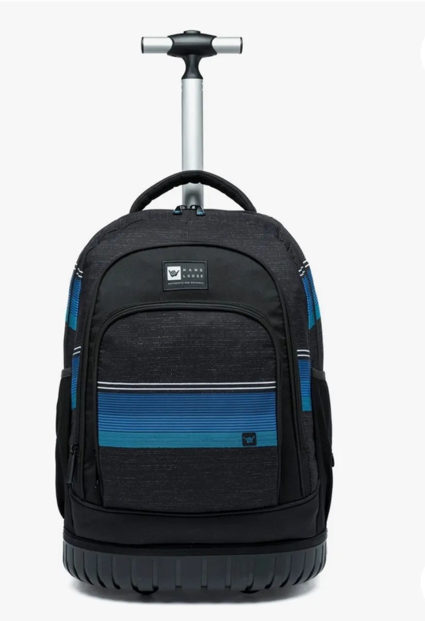 Kit Mochila Escolar De Rodinhas Juvenil Reforçada